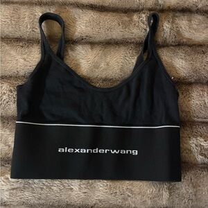 Alexander Wang Black Sports Bra